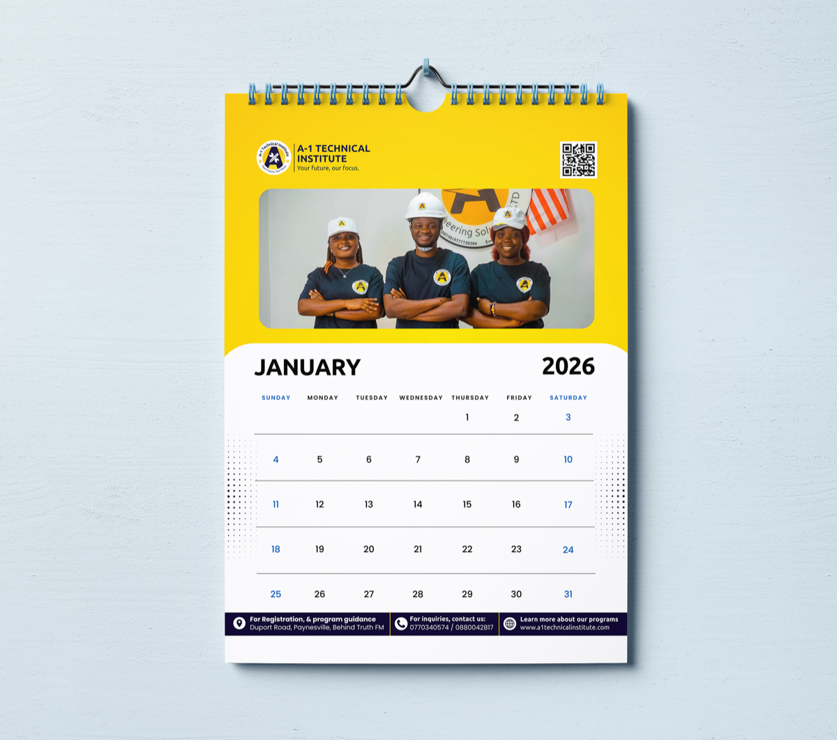 A1 Calendar 1